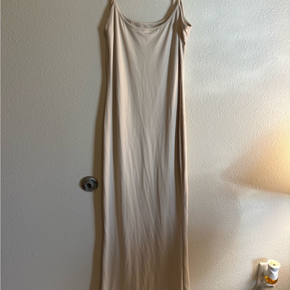 SHEIN Cream Maxi Dress